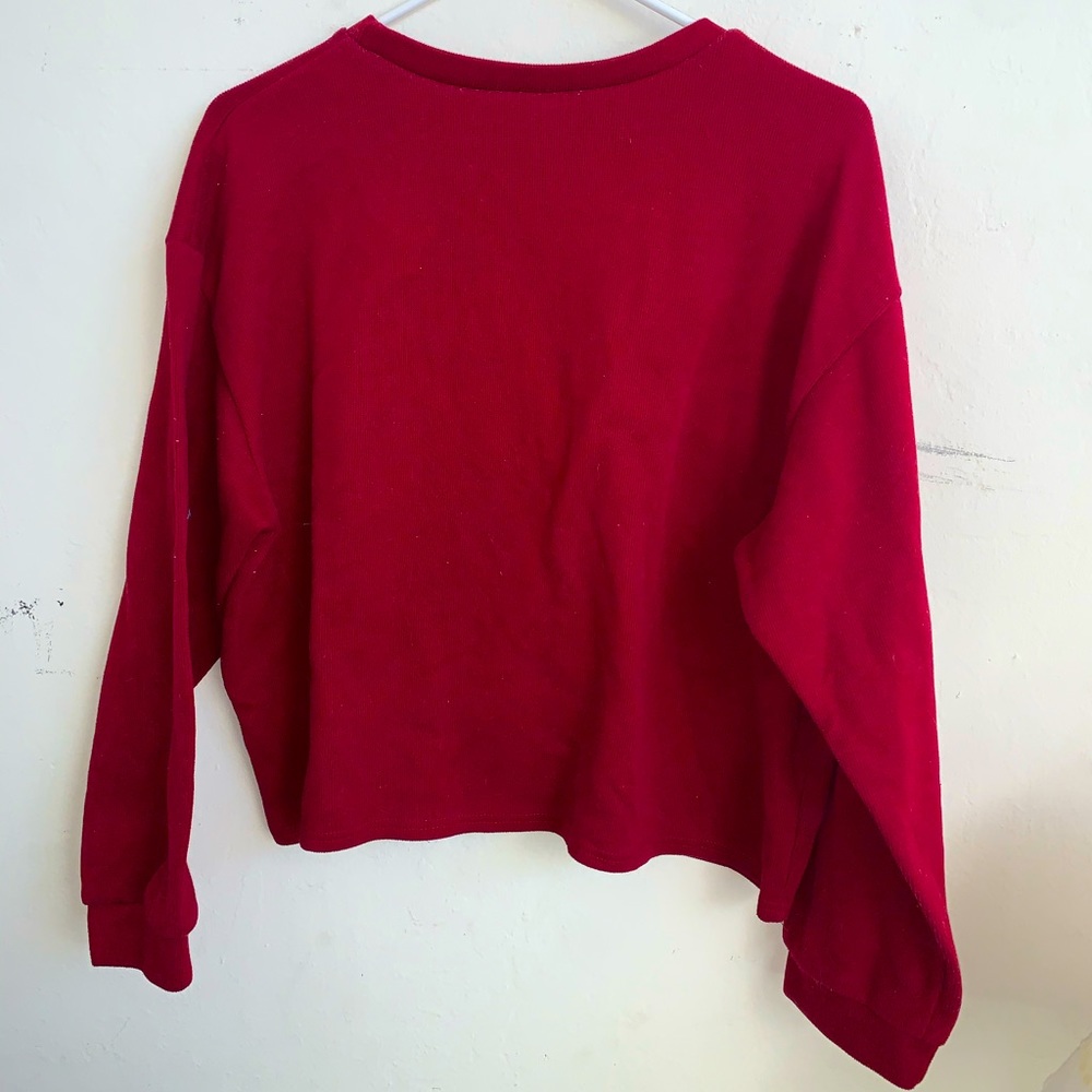 Red Cropped Sweater